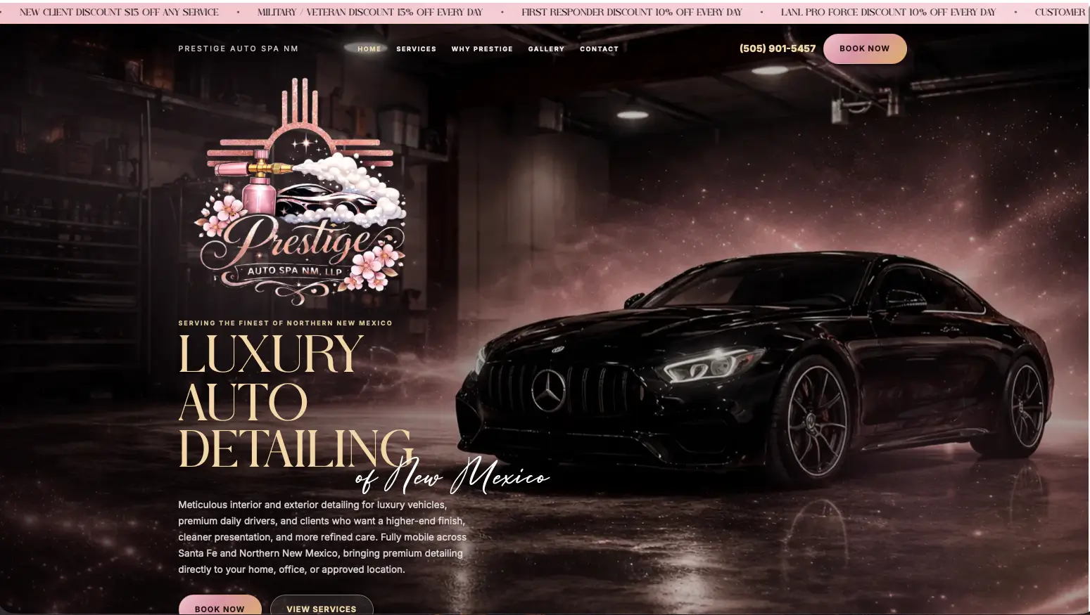 Prestige Auto Spa NM project preview